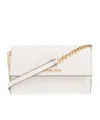 Michael Michael Kors Jet Set Leather Crossbody Bag In White