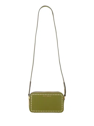 Michael Michael Kors Jet Set Logo Lettering Shoulder Bag In Green