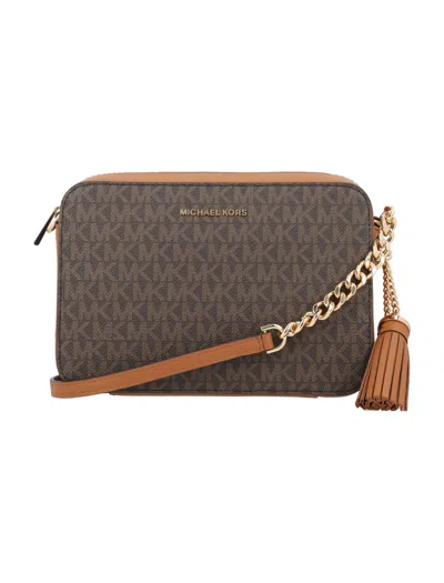 Michael Michael Kors Jet Set Camera Bag In Brown