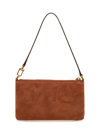 Michael Michael Kors Jet Set Medium Convertible Calf Leather Crossbody Bag In Luggage