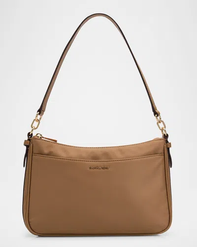 Michael Michael Kors Jet Set Medium Pochette Crossbody Bag In Husk