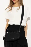 Michael Michael Kors Jet Set Nylon Messenger Bag In Black