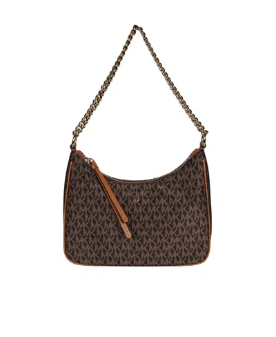 Michael Michael Kors Jet Set Monogram Bag In Black