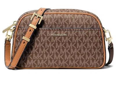 Michael Michael Kors Jet Set Small Camera Xbody Cross Body Handbags Brown/acorn: One Size