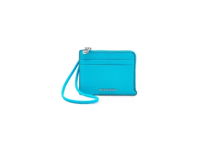 Michael Michael Kors Jet Set Small Card Case Wristlet Handbags Milos Blue: Sm In Purple