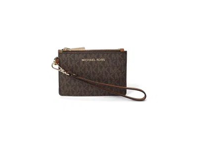 Michael Michael Kors Jet Set Small Coin Purse Handbags Brown: One Size