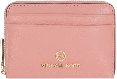 Michael Michael Kors Jet Set Small Wallet In Pink