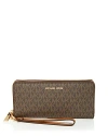 Michael Michael Kors Jet Set Travel Continental Wallet In Brown