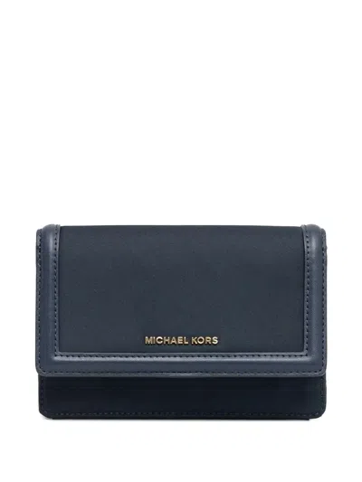 Michael Michael Kors Jet Set Wallet In Blue