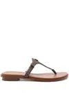 Michael Michael Kors Jillian Logo-plaque Sandals In Brown