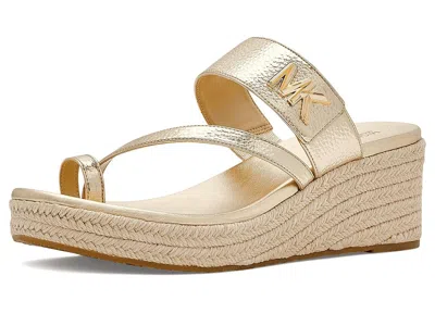 Michael Michael Kors Jilly Mid Wedge In Gold