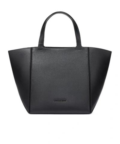 Michael Michael Kors Jordi Medium Leather Tote In Black