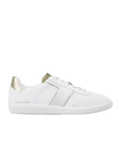 Michael Michael Kors Jovie Leather Sneakers In White