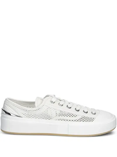 Michael Michael Kors Jude Mesh-panelled Low-top Sneakers In White