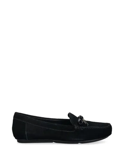 Michael Michael Kors Juliette Bow-detail Loafers In Black