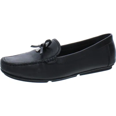 Michael Michael Kors Juliette Moc Womens Leather Loafers In Black
