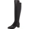 Michael Michael Kors June Womens Zip Up Slip On Knee-high Boots In Black