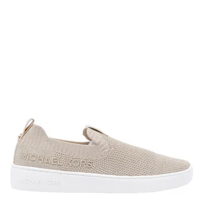 Michael Michael Kors Juno Slip On Sneakers In Pale Gold