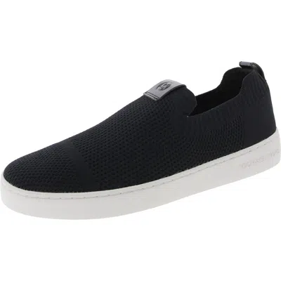 Michael Michael Kors Juno Womens Knit Slip On Casual And Fashion Sneakers In Black