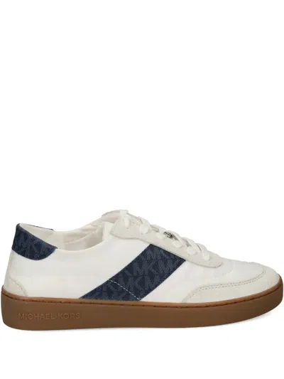 Michael Michael Kors Kaycee Monogram Stripe Sneakers In White