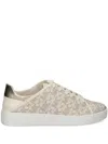Michael Michael Kors Keaton Monogram-patterned Sneakers In Neutrals