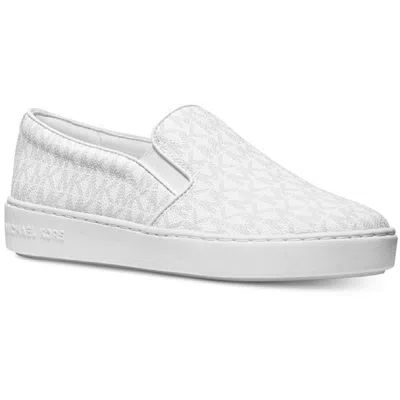 Michael Michael Kors Keaton Slip On Womens Signature Slip On Casual And Fashion Sneakers In White