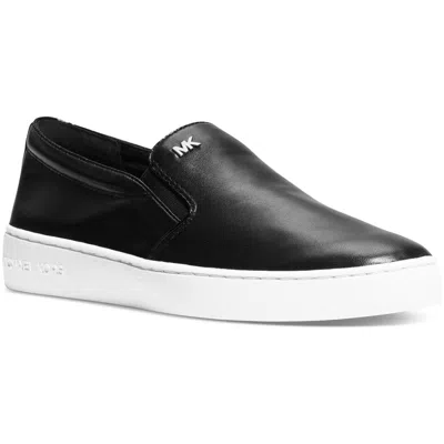 Michael Michael Kors Keaton Womens Leather Lifestyle Casual And Fashion Sneakers In Black