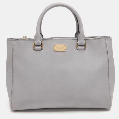 Pre-owned Michael Michael Kors Kellen Lilac Leather Tote In Purple