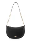Michael Michael Kors Kendall Leather Shoulder Bag In Black
