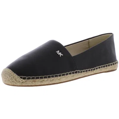 Michael Michael Kors Kendrick Slip On Womens Leather Slip On Espadrilles In Black