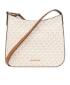 Michael Michael Kors Kensington Monogram-pattern Shoulder Bag In White