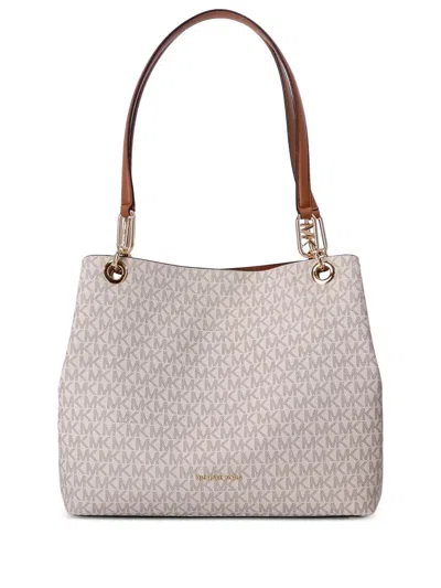 Michael Michael Kors Lg Shldr Tote In Neutrals
