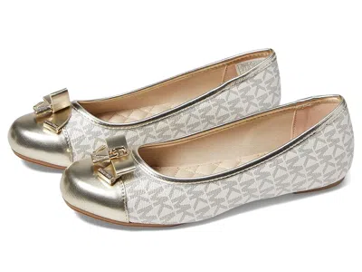 Michael Michael Kors Kenya Lock (little Kid/big Kid) Girl's Shoes Pale Gold : 1 Little Kid M, Polyester