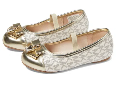 Michael Michael Kors Kids' Kenya Lock (toddler) Girl's Shoes Pale Gold : 8 Toddler M, Polyester