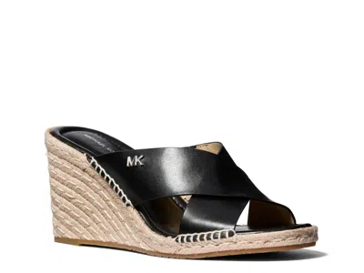 Michael Michael Kors Kenzie Espadrille Wedge Sandal In Animal Print