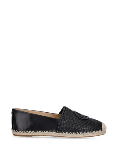 Michael Michael Kors Kenzie Mixed-media Espadrilles In Black