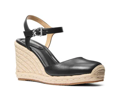Michael Michael Kors Kenzie Wedge Sandal In Black