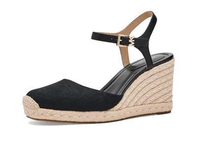 Michael Michael Kors Kenzie Wedge Sandals In Black