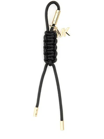 Michael Michael Kors Keychain With Logo In Black