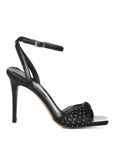 Michael Michael Kors Kiana Tulle Sandal With Embellishments In Black