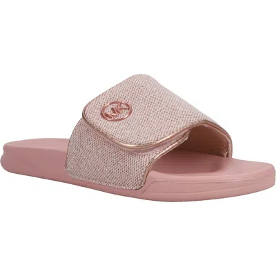 Michael Michael Kors Kids' Jett Darby Slide Sandal In Pink