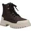 Michael Michael Kors Kids' Payton High Top Sneaker In Brown/vanilla