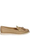Michael Michael Kors Kiernan Leather Loafers In Neutrals