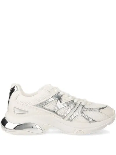 Michael Michael Kors Kit Metallic-detail Sneakers In White