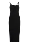 Michael Michael Kors Longuette Dress In Black
