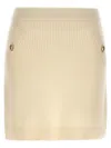 Michael Michael Kors Knitted Skirt Skirts White In Avorio