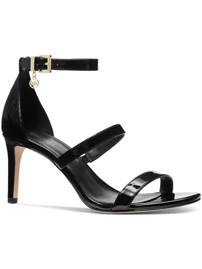 Michael Michael Kors Koda Womens Strappy Patent Heels In Black