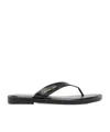 Michael Michael Kors Koko Leather Flip Flop In Black