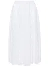 Michael Michael Kors Lace-overlay Skirt In White