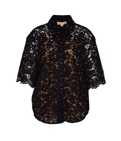 Michael Michael Kors Lace Shirt In Black